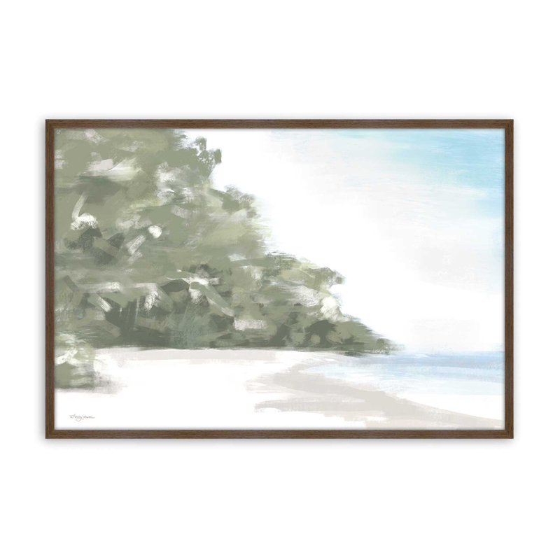 Reproduction d'art «Tranquil Spot» par Molly Mattin, L 36 x H 24, Brun, Impression encadrée