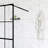 34" X 72" Shower Door Walk-In Black Finish