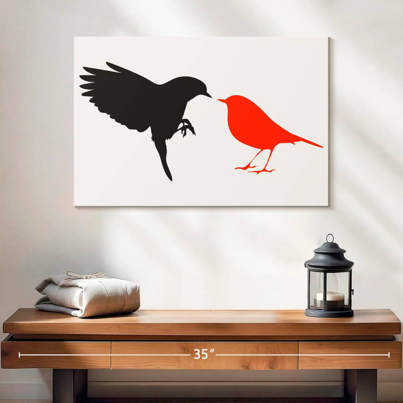 Brampt oiseau rouge sens