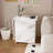 Dining Tables | Mesa de Comedor, 4-in-1 Folding Modern Engineered Wood Table with Storage, for Dining Crafting | off-white