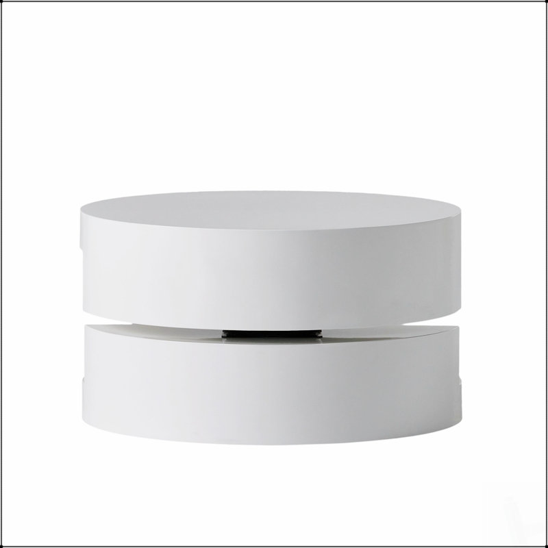Table basse rotative MODERNESQUE avec rangement caché, parfaite pour les espaces de vie élégants et organisés
