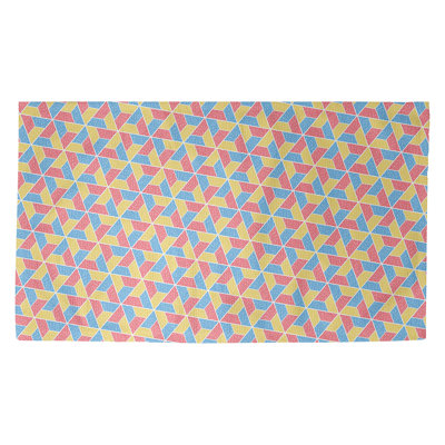 Tapis jaune/rouge/bleu Avicia