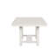 Table de salle à manger rectangulaire contemporaine en chêne blanc rustique avec mécanisme extensible, placage