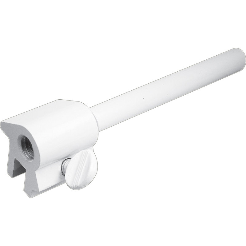 Serrure de barre de fenêtre coulissante réversible en aluminium extrudé 3 po Prime-Line (paquet simple)