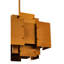 Amott 4 - Light Brass Pendant