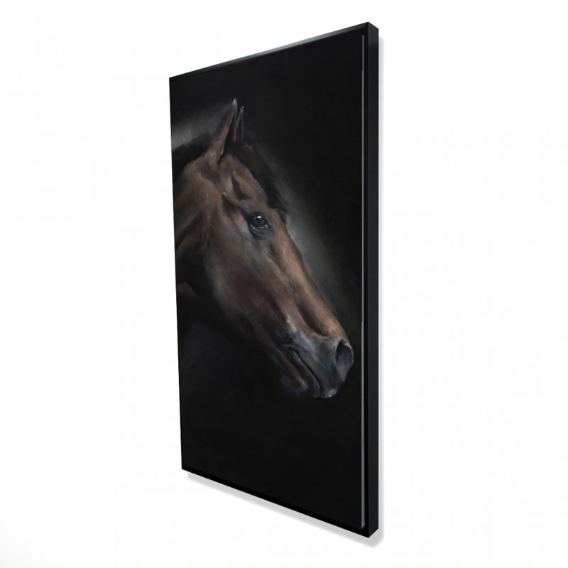 Loneliness Horse Print On Canvas, 48" H x 24" W