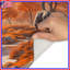 Tapis de bain Elephants In Orange-396162153
