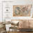 Hemisphere Map Canvas Print-92519005