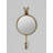 Whimsical 2 Piece Set Golden Rabbit Mirror Hooks