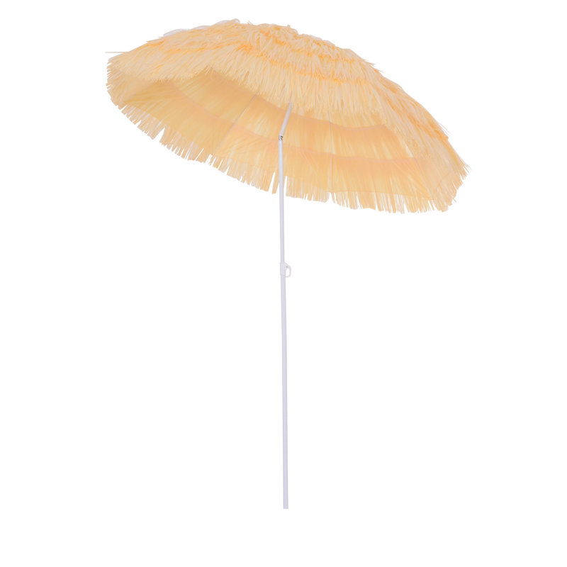 Brayam 160cm Tilt Beach Parasol, Yellow