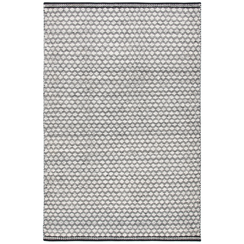 Tapis géométrique en laine / coton Kilim, Rectangle 3 pi x 5 pi