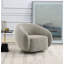 Fauteuil brun pivotant avec pivot