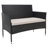 Wood Wicker 4 - Person Patio Conversation Set with Cushions-1263727851