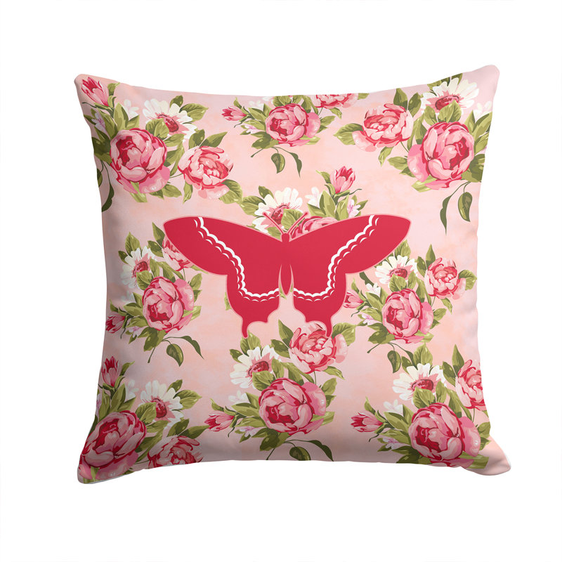  Coussin Butterfly Shabby Elegance, Rose