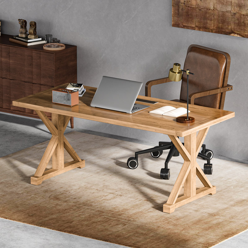 Solid Wood Base Writing Desk
