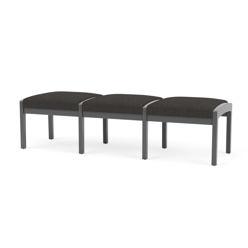 Banc en bois 3 places Lenox, Étain, Archetype Smoke