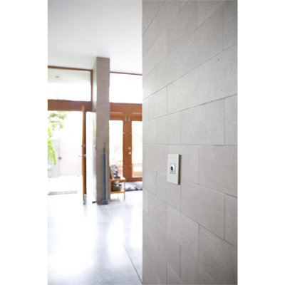 adorne Gloss White 1-Gang Screwless Wall Plate with Microban