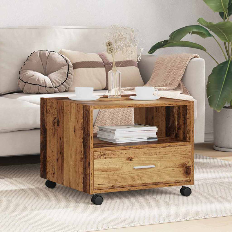 Coffee Table with Storage, Old Wood