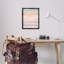 «Orange Sunrise & Boat», art mural encadré par William Penhallow Henderson-446621768-446621770