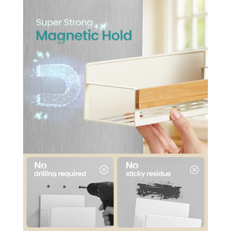 4 Pack Magnetic Spice Rack Organizer