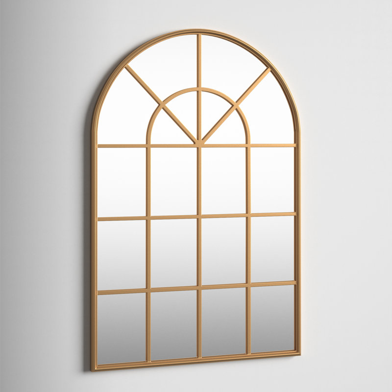 Miroir biseauté Avdja, 47,25 po x 31,5 po, Laiton