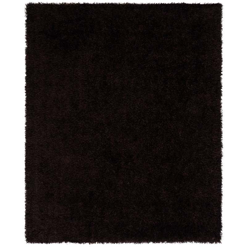 Assar Handmade Tufted Chocolate Area Rug, Rectangle 8' x 10'