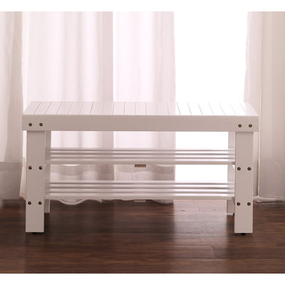 Pina Quality Solid Wood Shoe Bench, Finish