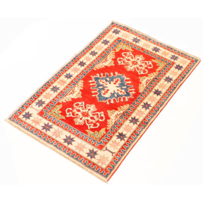 Francique One-of-a-Kind 3'7" X 6'6" New Age Wool Area Rug in Red