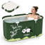 HKFUYULINTECHLIMITED Bathtub Polyvinyl Chloride (PVC) Oval Standard (Hardwired) Hot Tub in Green