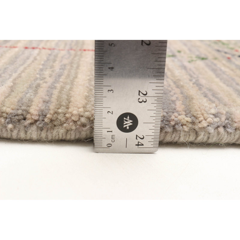 Tapis gris Kashkuli Gabbeh 2 pi 10 po x 4 pi 10 po