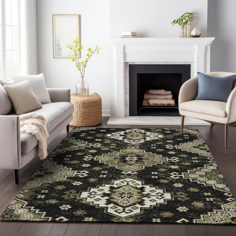  Tapis de porte d'extérieur antidérapant Malchow, Rectangle 10 pi x 14 pi