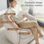 Chaise pivotante rembourrée en tissu Terry-1283959799