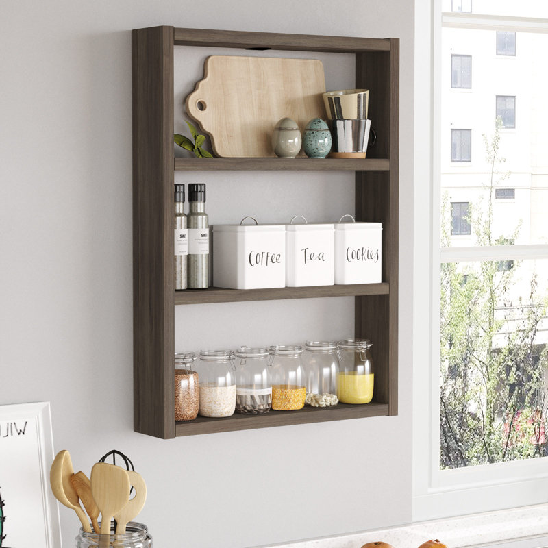 Wall Shelf, Brun foncé