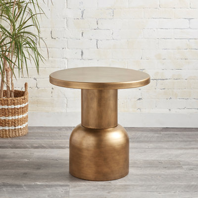 Iron Top End Table