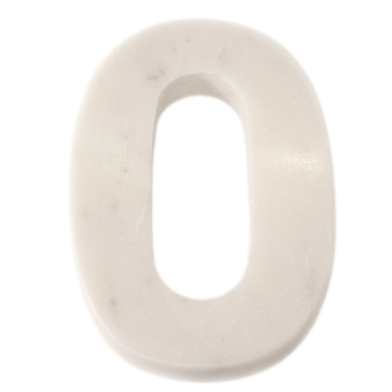 Bloc de lettre marbre helvetica Rania, 0
