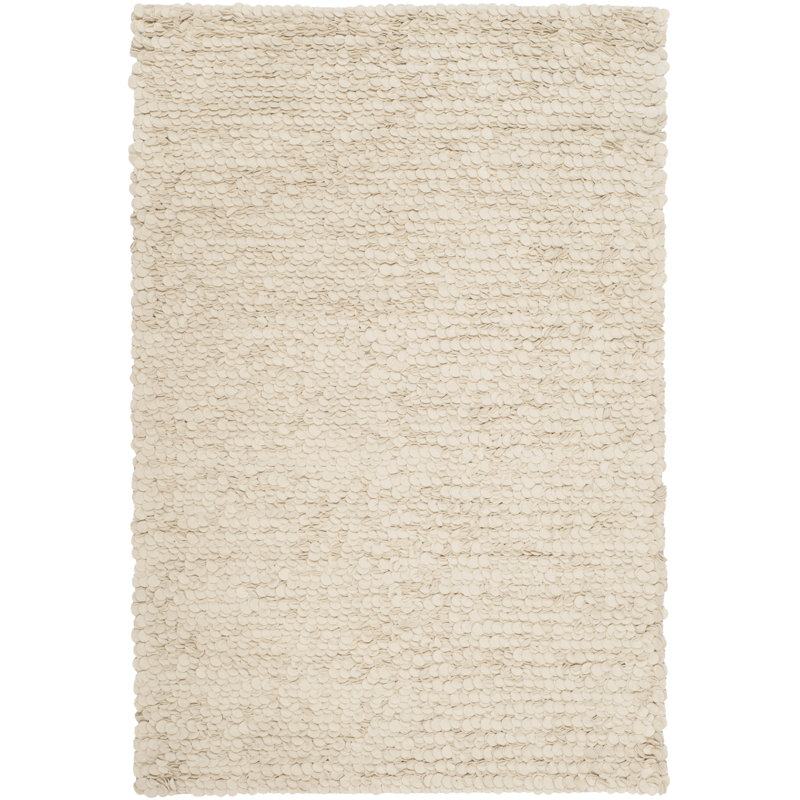 Tapis en laine touffeté à la main Haileyann, Rectangle 8 pi x 10 pi