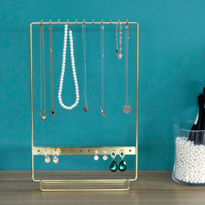 Metal Wire Tabletop Display Rack Jewellery Stand