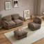 Canapé modulaire moderne en chenille avec pouf amovible, coussins lombaires et coussins profonds pour salon-165326648