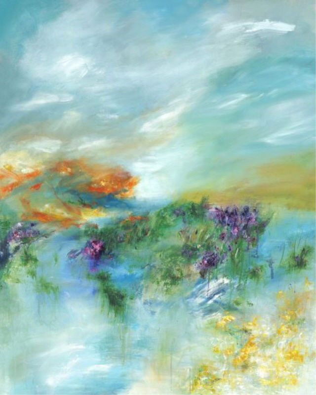 What Becomes par Sara Brown - Peinture, Extérieur, H 50 po x l 40 po x P 1,5 po