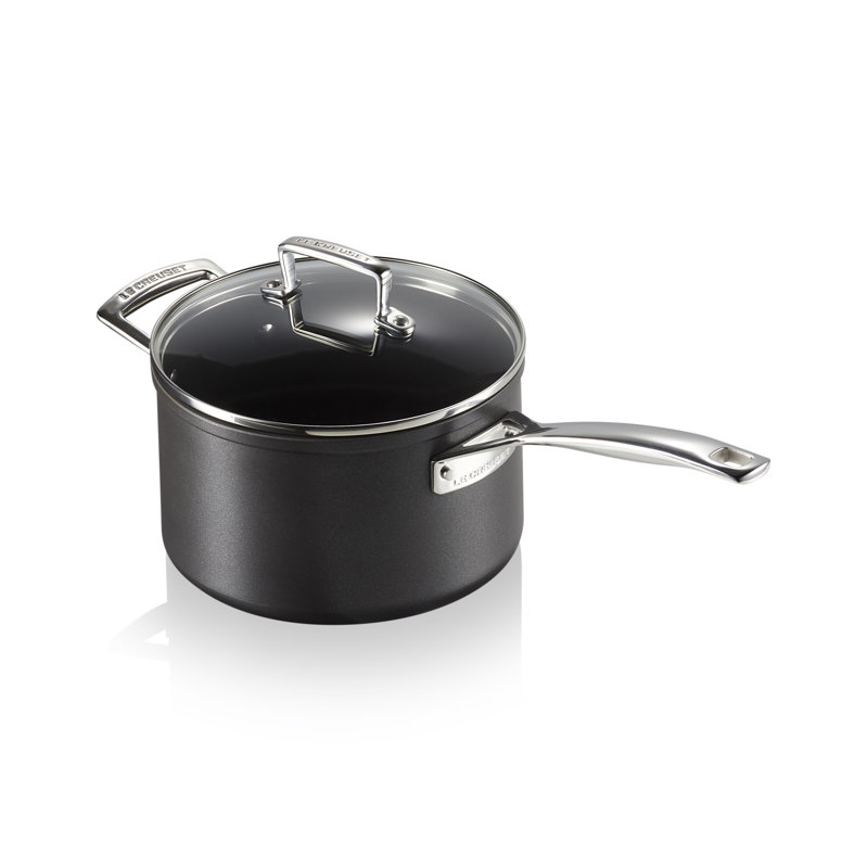 Le Creuset Toughened Non-Stick Saucepan with Glass Lid, 20cm