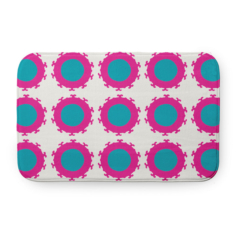 Tapis de bain Funky Junky, L 17 po x L 24 po, Bleu