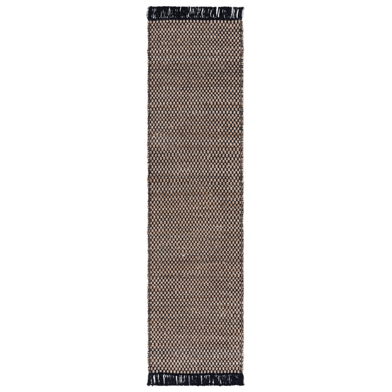 Horrighs 978 Area Rug In Natural / Black, Runner 2'3" x 8'