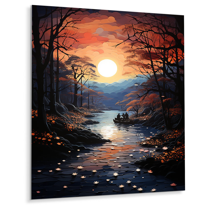 Décoration murale Winters River Papercut I - Paysages, H 20 po x l 12 po x P 1 po