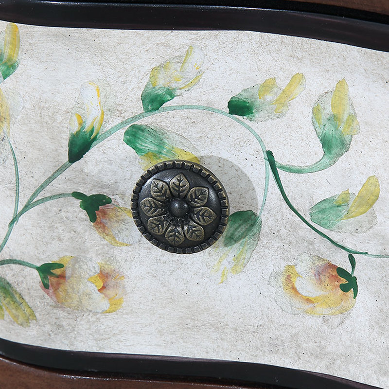 5-Drawer Hand-Painted Entryway Accent Chest