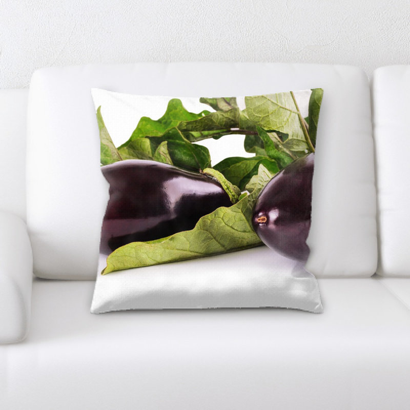 Coussin aubergine