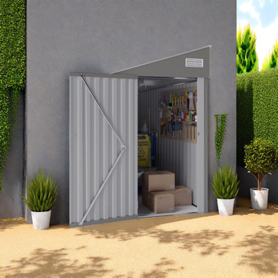 Remise de rangement bicolore optionnelle avec porte à charnière simple et film protecteur
