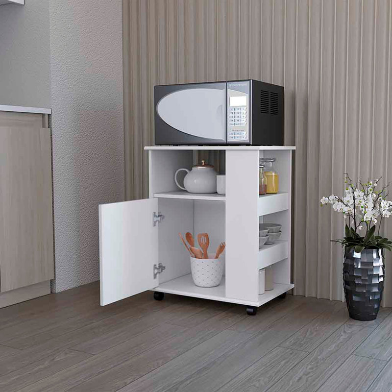 Clayton Kit Lower Microwave Cabinet, White