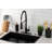 Kingston Brass Concord Single-Handle 1-Hole Deck Mount Pre-Rinse Kitchen Faucet