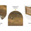 Table de bout de ferme 23,6 po avec support en queue de poisson, table d'appoint en bois étroite pour le salon ou la chambre à coucher, table de chevet rustique