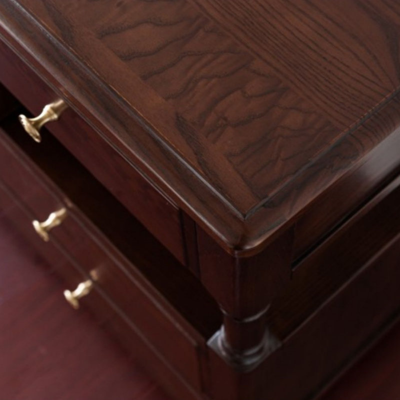 Armoire d'entrée en bois massif de style moderne moderne